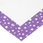 紫と白の水玉模様 テーブルクロス (アングル)