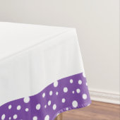 紫と白の水玉模様 テーブルクロス (インサイチュ)