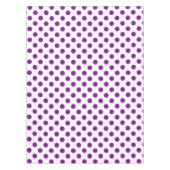 紫と白の水玉模様 テーブルクロス (正面)
