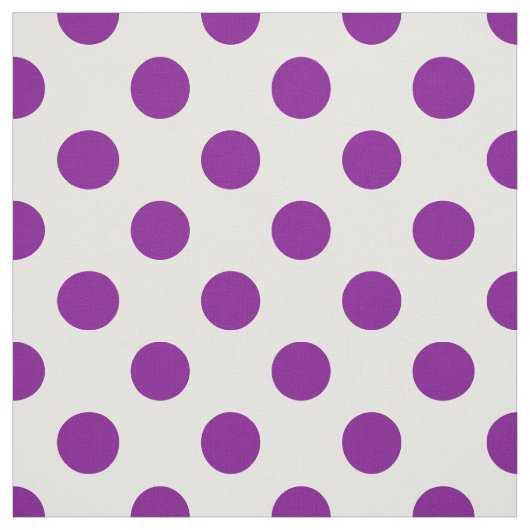 紫と白の水玉模様 ファブリック (見本)