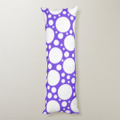 紫と白の水玉模様 ボディピロー (裏面 (縦))