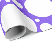 紫と白の水玉模様 ラッピングペーパー (ロールコーナー)