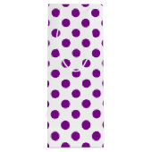 紫と白の水玉模様 ワインギフトバッグ (裏面)