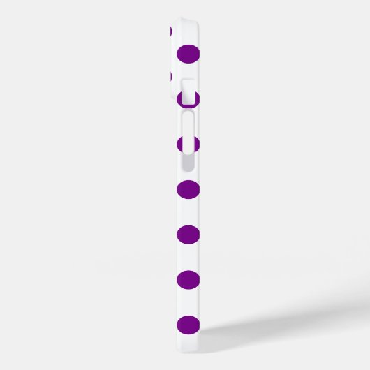 紫と白の水玉模様 Case-Mate iPhoneケース (裏面 / 左)