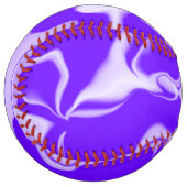 紫と白の波 ソフトボール (正面左)