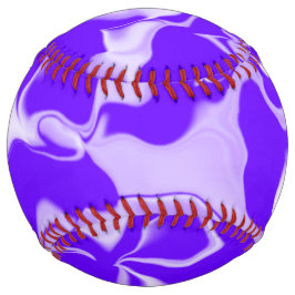 紫と白の波 ソフトボール
