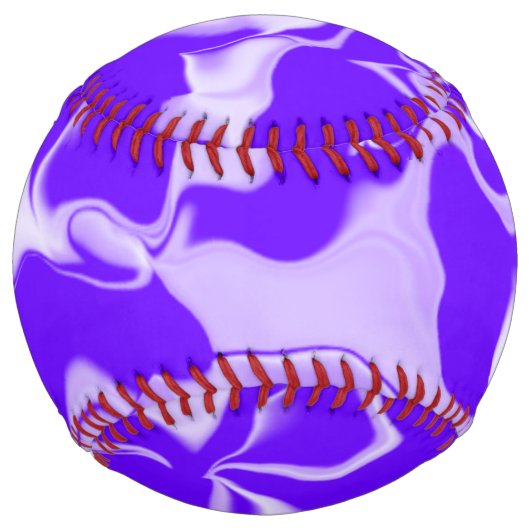 紫と白の波 ソフトボール (正面)
