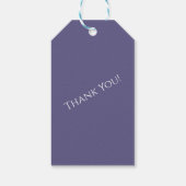 紫と白の結婚リングや輪 ギフトタグ (裏面)