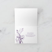 紫と白の花の感謝を伝えるカード2 サンキューカード (内部)