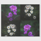 紫と白の花園 ラッピングペーパー (フラット)