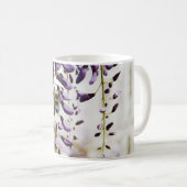 紫と白の花芽 コーヒーマグカップ (正面右)