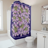 紫と白の花 シャワーカーテン (インサイチュ)
