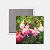 紫と白の花 マグネット (正面/裏面)