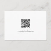 紫と白の蘭結婚の詳細 エンクロージャーカード (裏面)