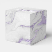 紫と白の霜降り結婚式の引き出物箱 フェイバーボックス (裏面サイド)
