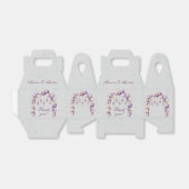 紫と白の風船と灰色のランタン フェイバーボックス (折り畳みなし)