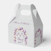 紫と白の風船と灰色のランタン フェイバーボックス (正面サイド)