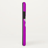 紫と白のDJ名ヘッドホンケース Case-Mate iPhoneケース (裏面/右)