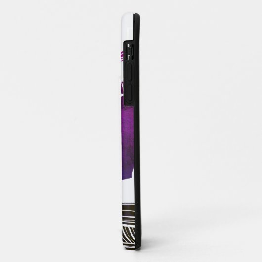 紫と白のWave iPhone / iPadケース Case-Mate iPhoneケース (裏面/左)