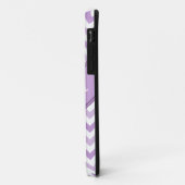 紫と白シェブロン斜め文字iPhone 5ケース Case-Mate iPhoneケース (裏面/左)