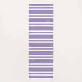 紫と白ストライプの紫 ヨガマット (裏面)