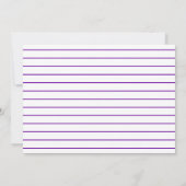 紫と白王室のの卒業式パーティー写真 招待状 (裏面)