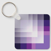 紫と白 キーホルダー (正面)