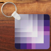 紫と白 キーホルダー (正面)