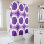 紫と白 シャワーカーテン (インサイチュ)