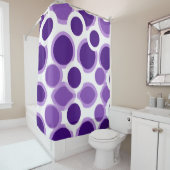 紫と白 シャワーカーテン (インサイチュ)
