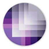 紫と白 セラミックノブ (正面)