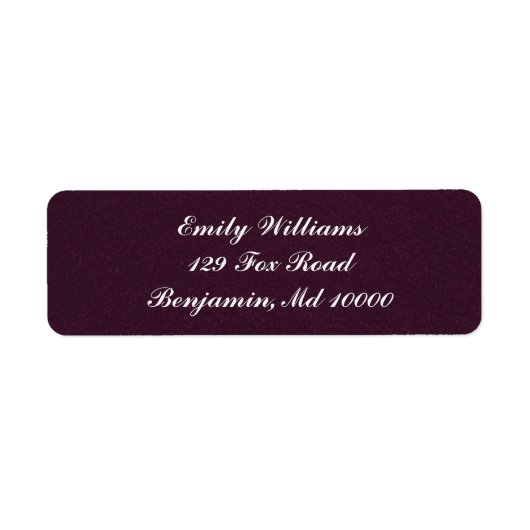 紫と白 ラベル (正面)