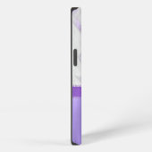紫と白 iPhoneケース (右側面)