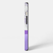 紫と白 iPhoneケース (左側面)