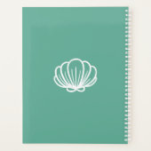 紫と白My Birthstone is a Seashell プランナー手帳 (裏面)