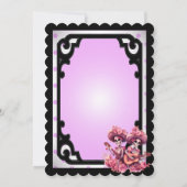 紫と砂糖かわいらしスカル サンキューカード (裏面)