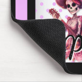 紫と砂糖かわいらしスカル マウスパッド (コーナー)