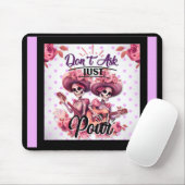 紫と砂糖かわいらしスカル マウスパッド (マウス)