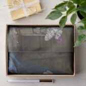 紫と素朴白のライラックのフローラ写真 薄葉紙 (ギフト)