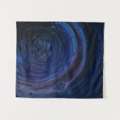 紫と紫の抽象芸術絵画の タペストリー (正面(横))