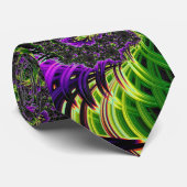 紫と緑のらせん ネクタイ (ロール)