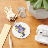 紫と緑のエステル キーホルダー