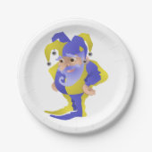 紫と緑のエステル ペーパープレート (正面)