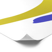 紫と緑のエステル ポスター (角)