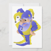 紫と緑のエステル 招待状 (正面)