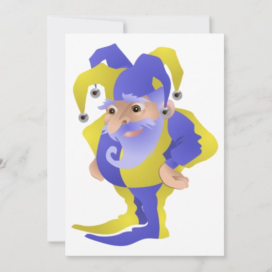 紫と緑のエステル 招待状 (正面)