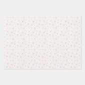 紫と緑のキャンディカネス雪の結晶クリスマス ラッピングペーパーシート (正面2)