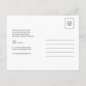 紫と緑のシーホース日付のはがきを保存 案内ポストカード (裏面)