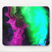 紫と緑のデザイン マウスパッド (正面)
