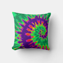 紫と緑のネクタイ枕